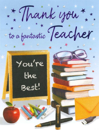 Picture of THANK YOU FANTASIC TEACHER CARD